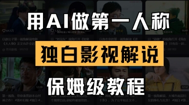 用AI做第一人称独白影视解说,手把手教学,保姆级教程-知本通